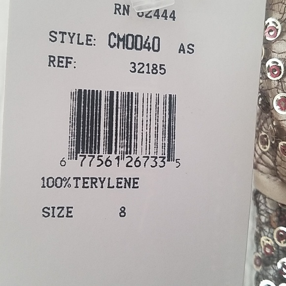 NICOLE MILLER Metallic  Cocktail Dress - Picture 4 of 8